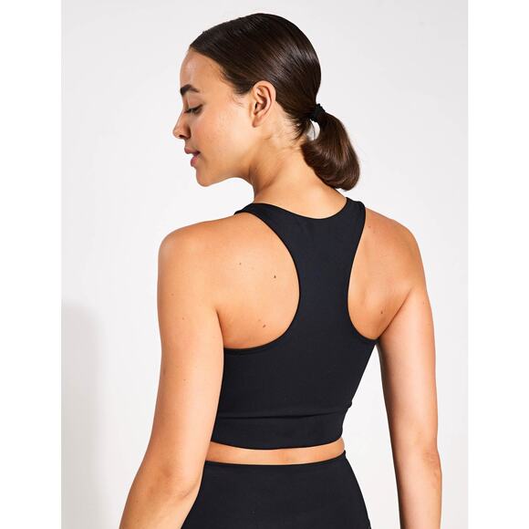 NWT Girlfriend Collective Women's Paloma Racerback Long Sports Bra Black Size XS - Picture 2 of 13
